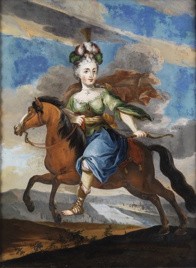 Courtly Lady as Diana on Horseback by Unbekannt Unbekannt